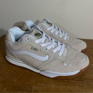 Vans Rowley XLT Off White Beige Suede Skate Shoes - Size 13